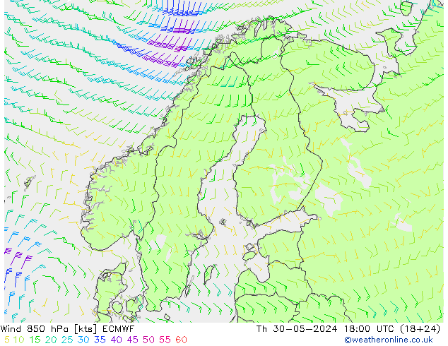  850 hPa ECMWF  30.05.2024 18 UTC