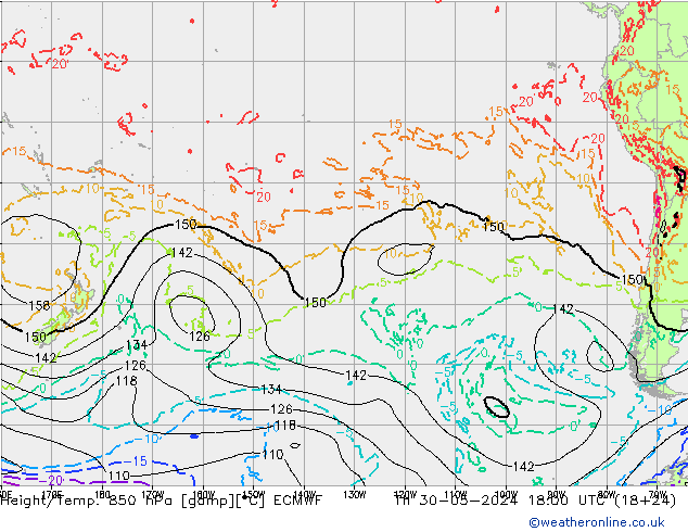 Z500/Regen(+SLP)/Z850 ECMWF do 30.05.2024 18 UTC