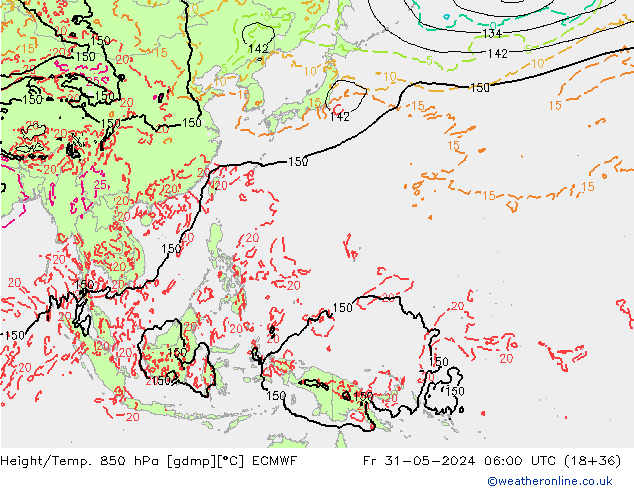 Z500/Rain (+SLP)/Z850 ECMWF pt. 31.05.2024 06 UTC