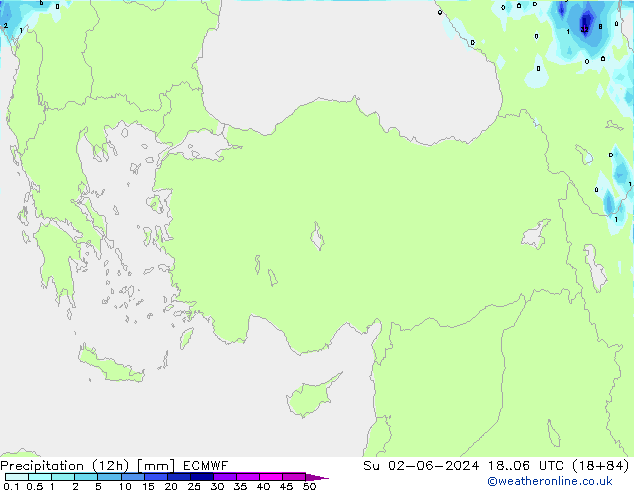 opad (12h) ECMWF nie. 02.06.2024 06 UTC