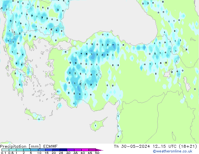 Yağış ECMWF Per 30.05.2024 15 UTC