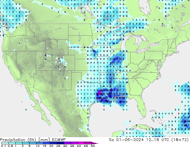 Z500/Regen(+SLP)/Z850 ECMWF za 01.06.2024 18 UTC