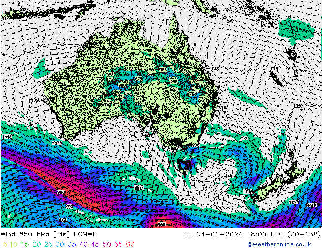 Wind 850 hPa ECMWF Di 04.06.2024 18 UTC