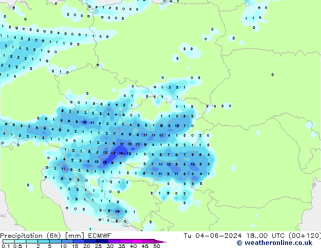 Z500/Rain (+SLP)/Z850 ECMWF Tu 04.06.2024 00 UTC