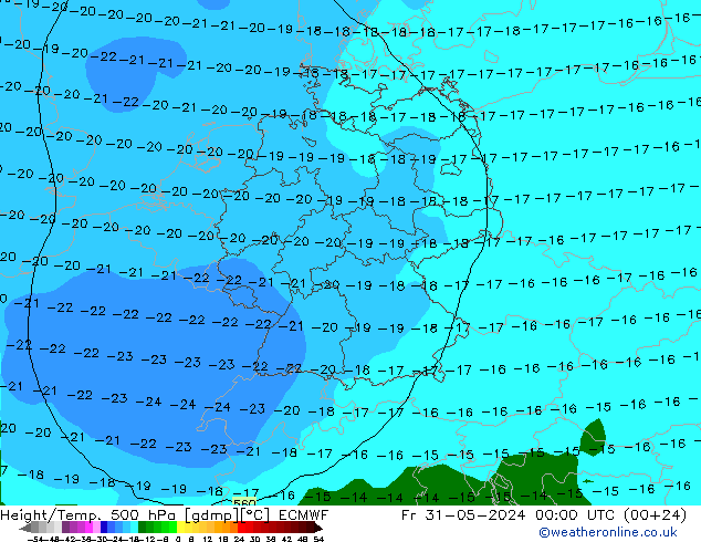 Z500/Rain (+SLP)/Z850 ECMWF пт 31.05.2024 00 UTC