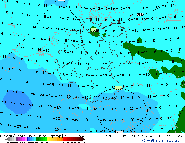 Z500/Rain (+SLP)/Z850 ECMWF sab 01.06.2024 00 UTC