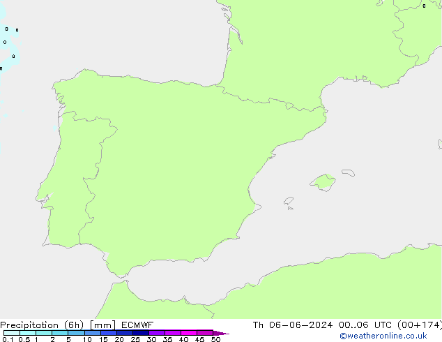 Z500/Yağmur (+YB)/Z850 ECMWF Per 06.06.2024 06 UTC