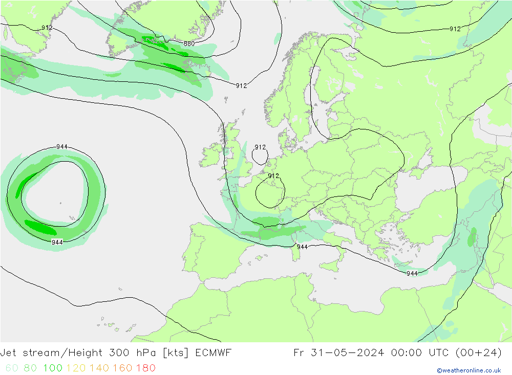 Polarjet ECMWF Fr 31.05.2024 00 UTC