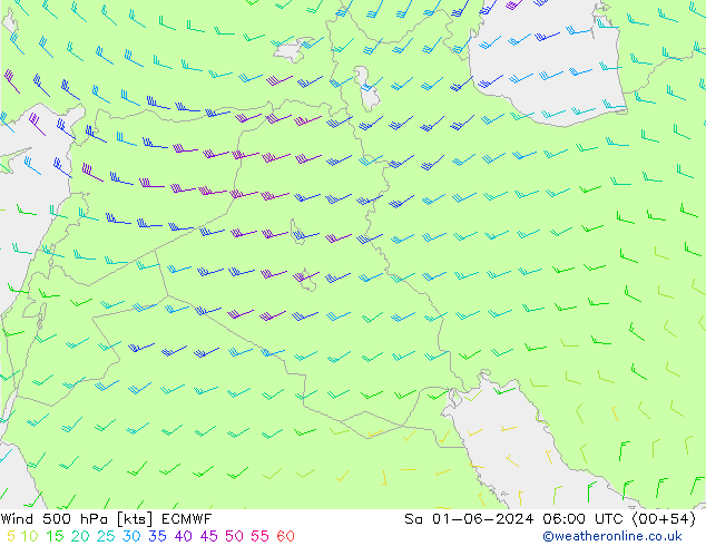  500 hPa ECMWF  01.06.2024 06 UTC