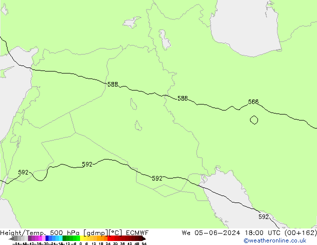 Z500/Rain (+SLP)/Z850 ECMWF ср 05.06.2024 18 UTC