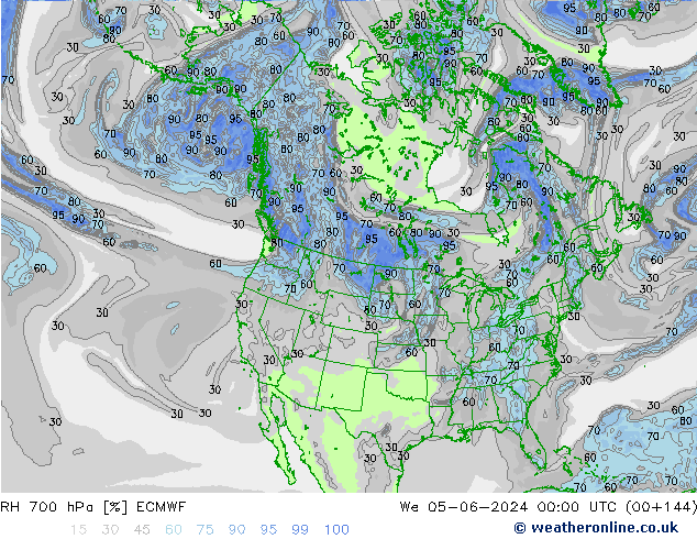 RH 700 hPa ECMWF We 05.06.2024 00 UTC