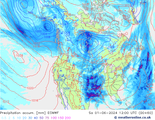 Précipitation accum. ECMWF sam 01.06.2024 12 UTC