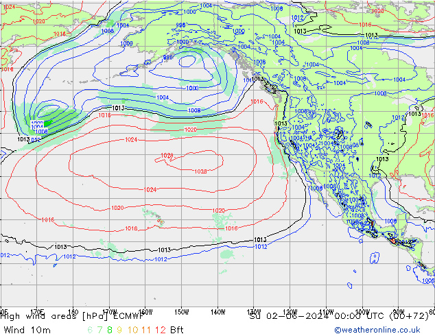 Windvelden ECMWF zo 02.06.2024 00 UTC