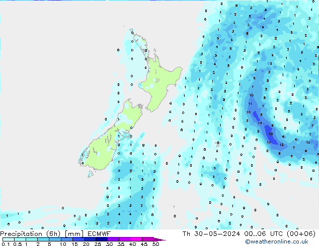 Z500/Rain (+SLP)/Z850 ECMWF чт 30.05.2024 06 UTC