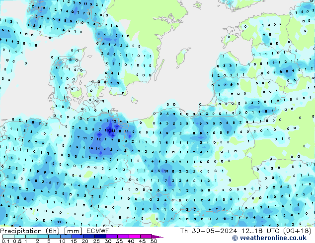 Z500/Rain (+SLP)/Z850 ECMWF Do 30.05.2024 18 UTC