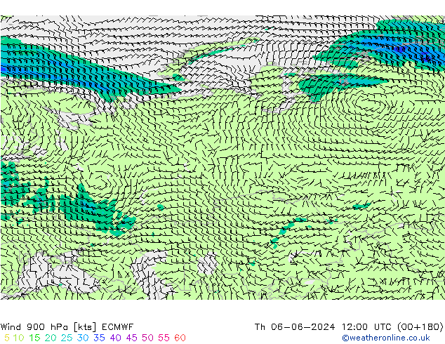 Wind 900 hPa ECMWF Th 06.06.2024 12 UTC