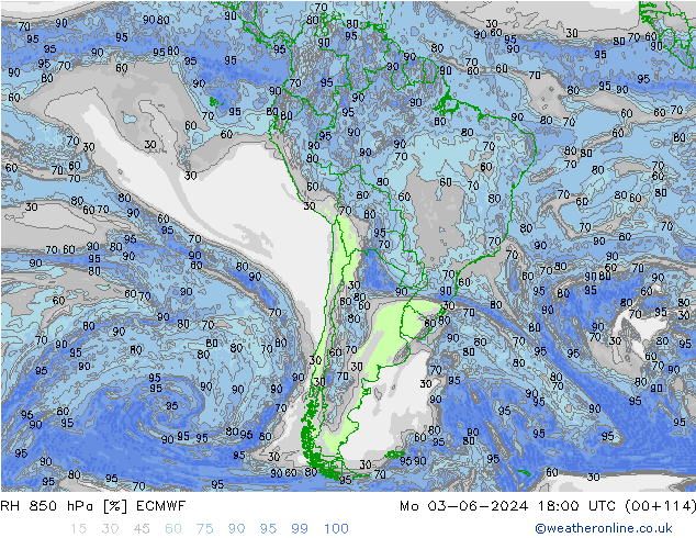 RH 850 hPa ECMWF Mo 03.06.2024 18 UTC