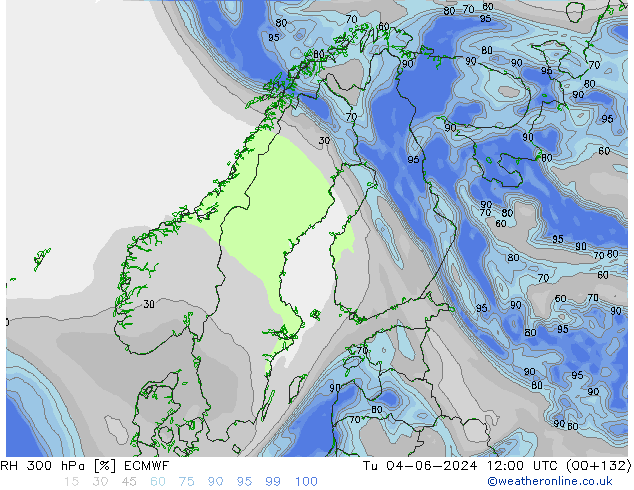 RH 300 hPa ECMWF mar 04.06.2024 12 UTC