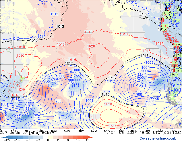 SLP tendency ECMWF Ter 04.06.2024 18 UTC