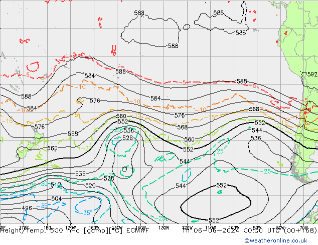 Z500/Rain (+SLP)/Z850 ECMWF чт 06.06.2024 00 UTC