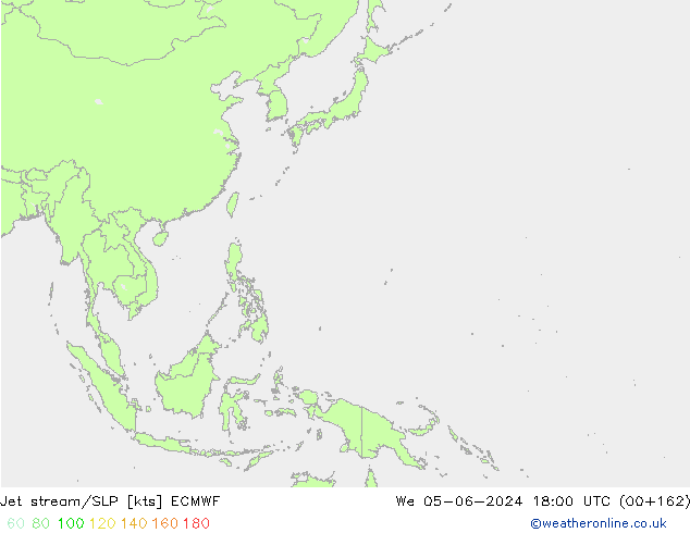джет/приземное давление ECMWF ср 05.06.2024 18 UTC