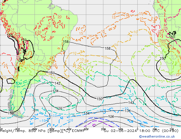 Z500/Rain (+SLP)/Z850 ECMWF Ne 02.06.2024 18 UTC