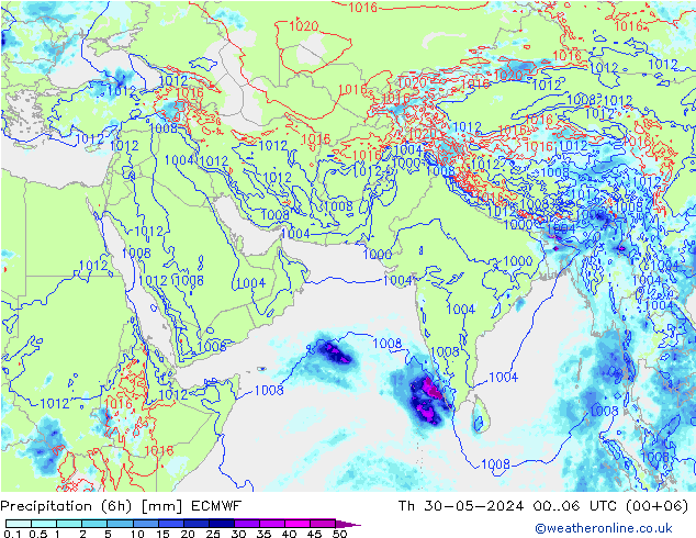 Z500/Yağmur (+YB)/Z850 ECMWF Per 30.05.2024 06 UTC