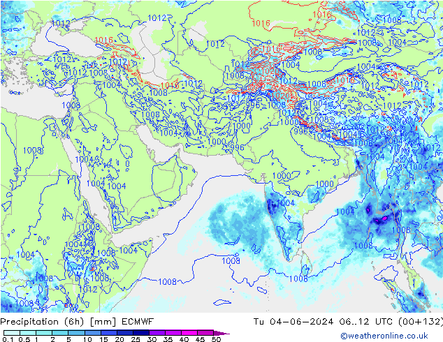 Z500/Rain (+SLP)/Z850 ECMWF mar 04.06.2024 12 UTC