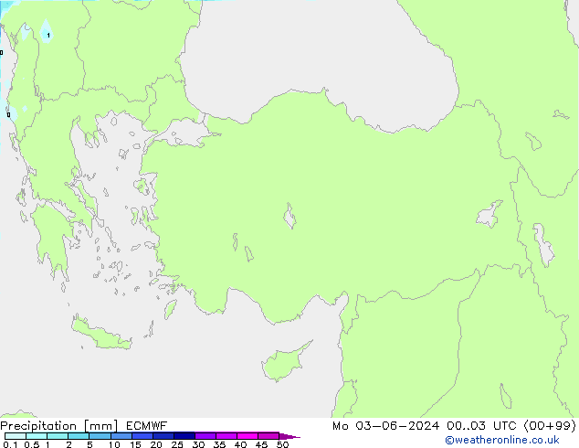 Precipitación ECMWF lun 03.06.2024 03 UTC