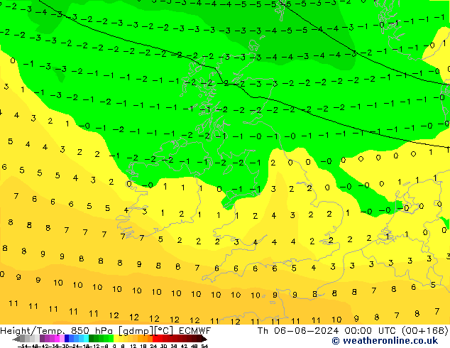 Z500/Rain (+SLP)/Z850 ECMWF Qui 06.06.2024 00 UTC