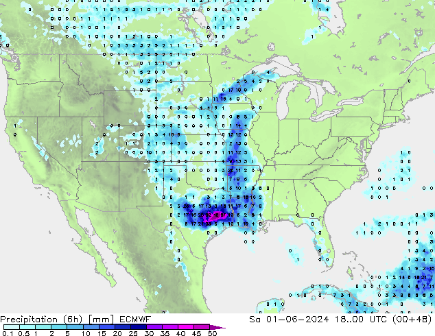 Z500/Rain (+SLP)/Z850 ECMWF Sa 01.06.2024 00 UTC