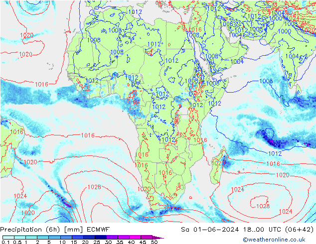 Z500/Regen(+SLP)/Z850 ECMWF za 01.06.2024 00 UTC