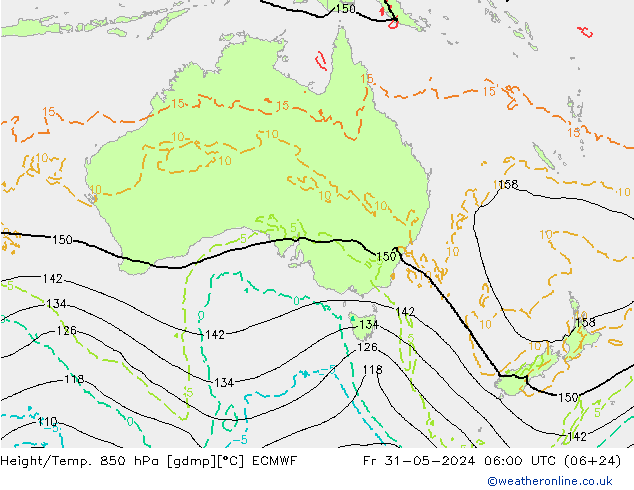 Z500/Rain (+SLP)/Z850 ECMWF пт 31.05.2024 06 UTC