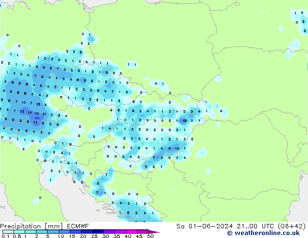 precipitação ECMWF Sáb 01.06.2024 00 UTC