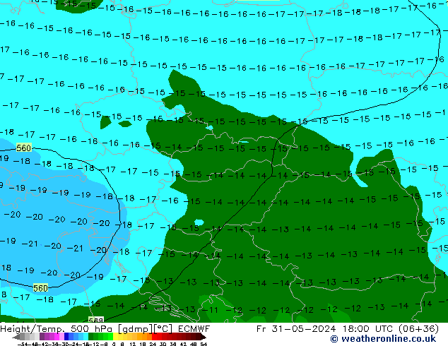 Z500/Regen(+SLP)/Z850 ECMWF vr 31.05.2024 18 UTC