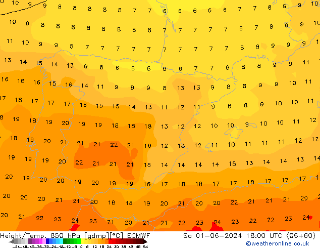 Z500/Rain (+SLP)/Z850 ECMWF sam 01.06.2024 18 UTC