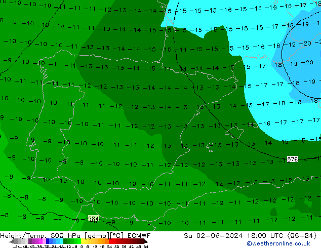 Z500/Rain (+SLP)/Z850 ECMWF Ne 02.06.2024 18 UTC