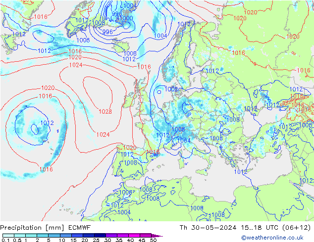 Yağış ECMWF Per 30.05.2024 18 UTC