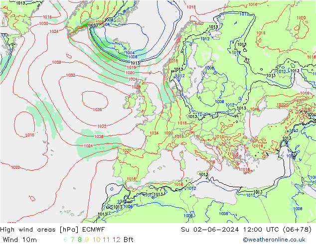 Sturmfelder ECMWF So 02.06.2024 12 UTC