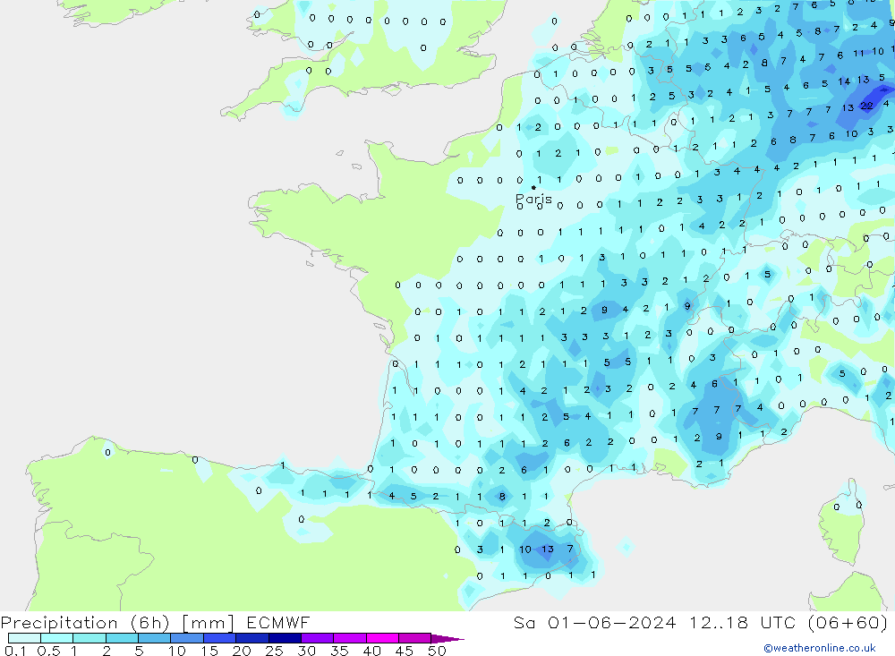 Z500/Rain (+SLP)/Z850 ECMWF sáb 01.06.2024 18 UTC