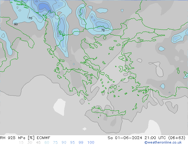 RH 925 hPa ECMWF so. 01.06.2024 21 UTC