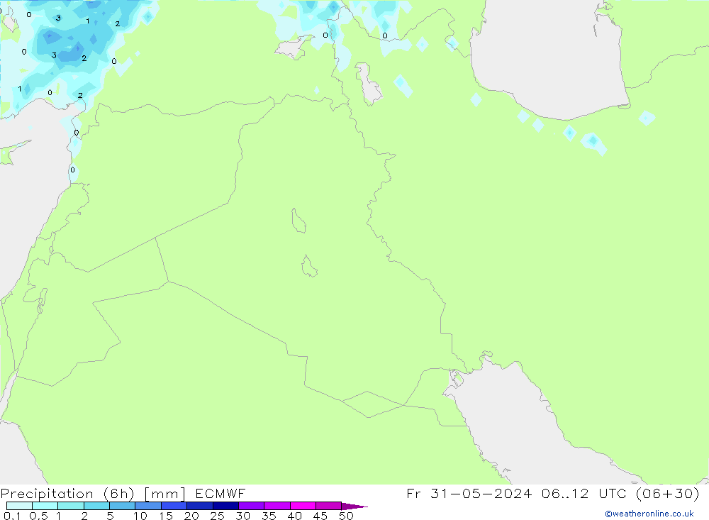 Z500/Rain (+SLP)/Z850 ECMWF Fr 31.05.2024 12 UTC