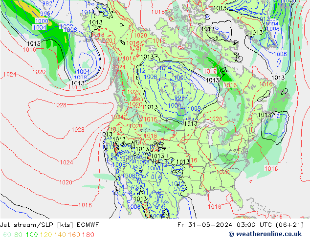 Courant-jet ECMWF ven 31.05.2024 03 UTC