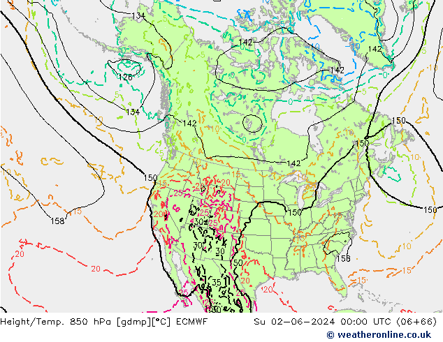 Z500/Rain (+SLP)/Z850 ECMWF Ne 02.06.2024 00 UTC