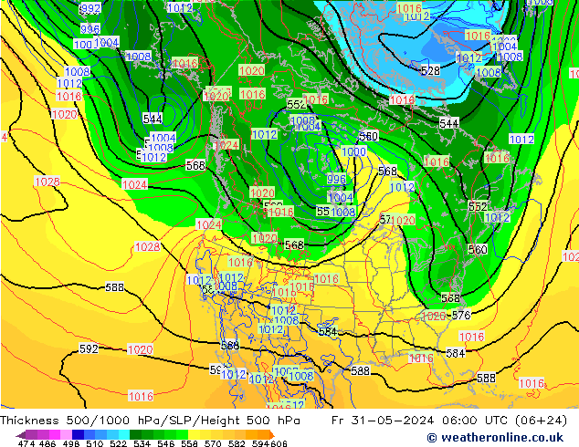 Thck 500-1000hPa ECMWF  31.05.2024 06 UTC