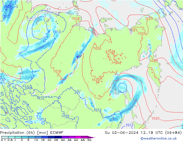 Z500/Rain (+SLP)/Z850 ECMWF  02.06.2024 18 UTC