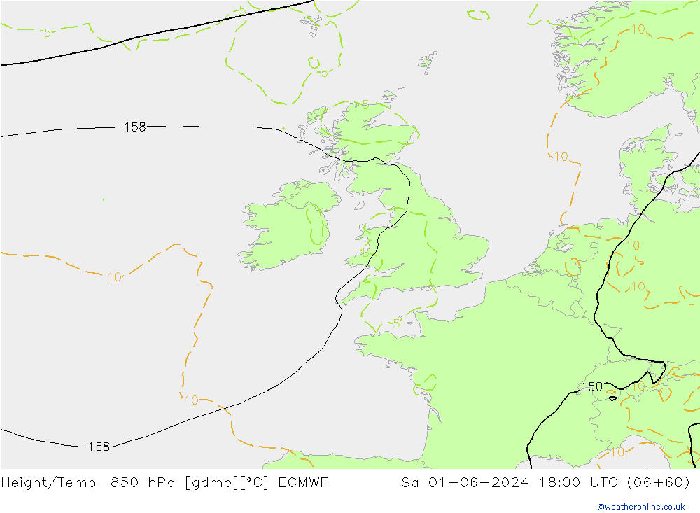 Z500/Rain (+SLP)/Z850 ECMWF so. 01.06.2024 18 UTC