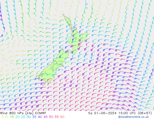 Wind 850 hPa ECMWF So 01.06.2024 15 UTC