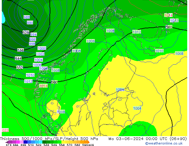 Thck 500-1000hPa ECMWF  03.06.2024 00 UTC