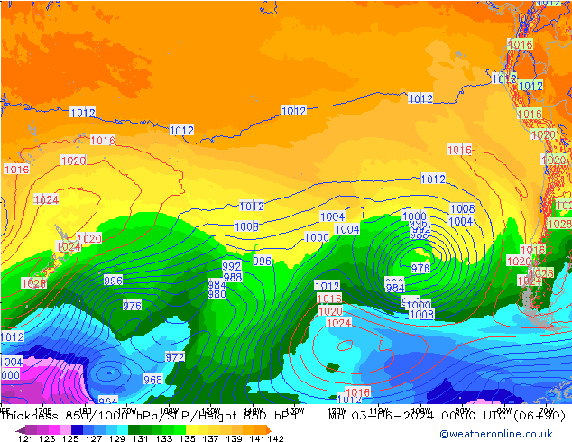 Schichtdicke 850-1000 hPa ECMWF Mo 03.06.2024 00 UTC